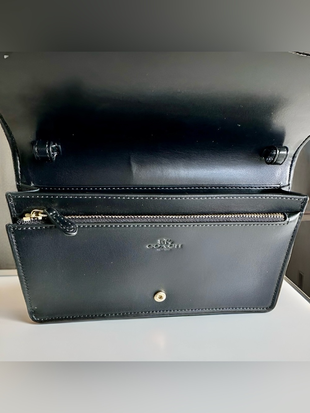 New! Coach Hayden Foldover Crossbody Clutch | Chelsea Champlain Tattoo Floral - Picture 8 of 9